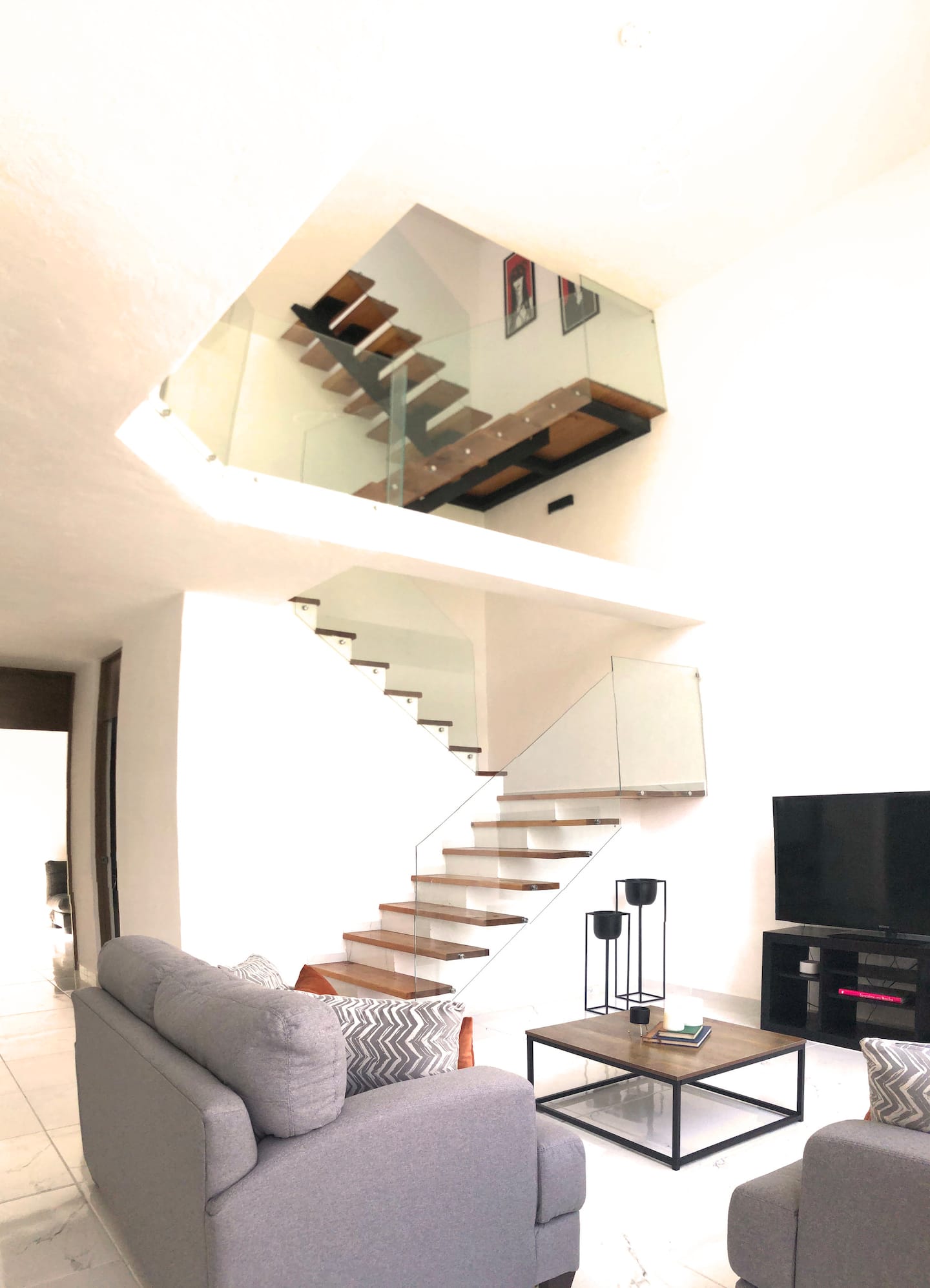 Sala — casa con alberca en Cuernavaca para fin de semana